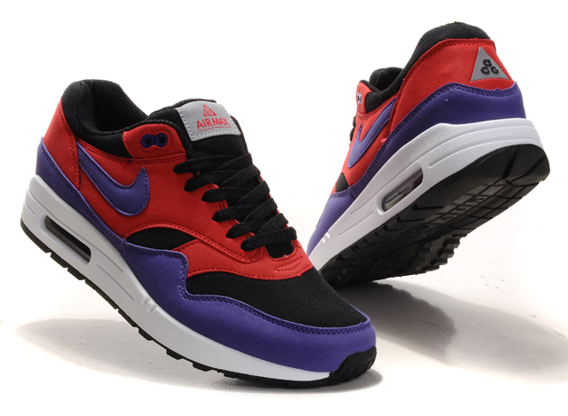New Men'S Nike Air Max Red/Black/Blueviolet
